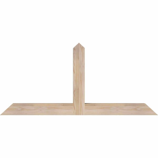 Ekena Millwork Portland Smooth Timber Gable Bracket, Douglas Fir, 48"W x 22"H x 3 1/2"D x 3 1/2"F, 11/12 Pitch GBW048X22X0404POR00SDF - main